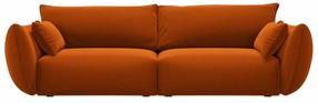 Sofa Cosmopolitan Design Matera Velvet Salvador 14, terracotta sp., 110 x 208 cm x 85 cm