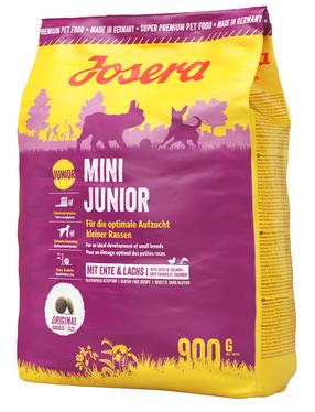 Сухой корм для собак Josera Mini Junior, мясо утки, 0.9 кг
