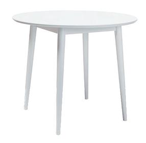 Stalas Scandinavian Larson, baltas, 90 cm x 90 cm x 75 cm