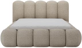 Lova pusantros vietos Oloroso Bouclé Royal 20, 140 x 200 cm, ruda sp., be čiužinio, su grotelėmis