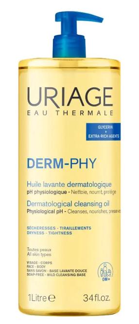 Kūno prausimosi aliejus, veidui ir kūnui Uriage Cleansing Oil, 1000 ml