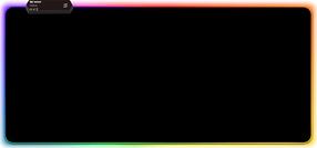 Коврик для мыши Mozos MP-L RGB, 80 см x 30 см x 0.4 см, черный цв.
