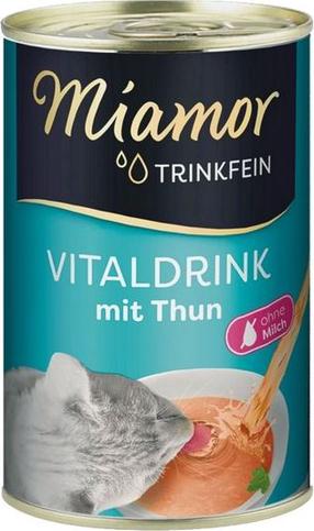 Šlapias kačių maistas Miamor Trinkfein Vital Drink With Tuna, tunas, 0.135 kg