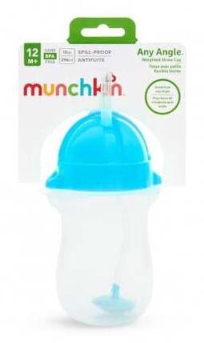 Vaikiškas puodelis Munchkin Any Angle 01246101, 296 ml, 1 m., plastikas, mėlyna sp.