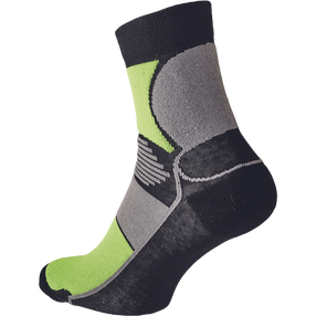 Kojinės vyrams Cerva Knoxfield Basic, juoda sp./geltona sp., 39-40 dydis