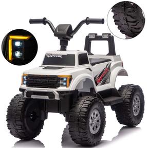 Детский электрический квадрицикл Milly Mally Ford F-150 Raptor, белый цв.