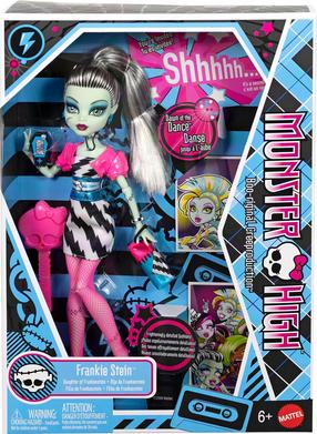 Lelle ar aksesuāriem Mattel Monster High Dawn Of The Dance Frankie Stein JKM46, 29 cm, rozā krās.