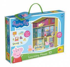 Развивающая игра, дом Lisciani Peppa Pig Learning 3D, многоцветный