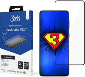 Tālruņa ekrāna aizsargstikls 3MK HardGlass Max Samsung Galaxy S22 Plus Black, 9H
