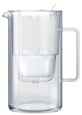 Посуда для фильтрации воды Aquaphor Glass Maxfor+, 2.5 л, прозрачный цв./белый цв.
