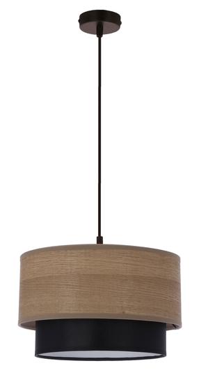 Šviestuvas kabinamas Candellux Lighting Ruben, E27, 1 x 60 W, ruda sp. / juoda sp., 25 x 15 cm