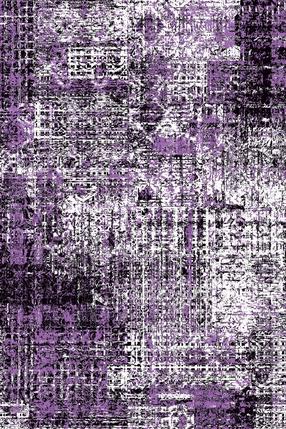 Paklājs iekštelpu Conceptum Hypnose EXFAB285, balta krās./violeta krās., 300 cm x 80 cm