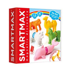 Magnetmänguasi, loomad Smartmax My First Around The World, 16 tk