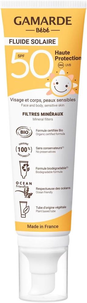 Priemonė įdegio priežiūrai kūnui/veidui Gamarde For Babies and Children SPF50, 100 ml