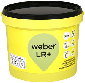 Sausais špakteles maisījums Saint-Gobain Weber LR+, izlīdzinošs, balta krās., 3 kg