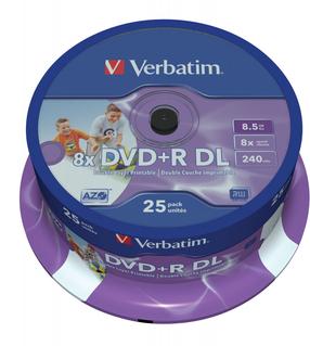 Įrašomas kompaktinis diskas Verbatim, 8.5 GB, 25vnt.