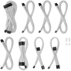 Juhe Cablemod C-Series Pro ModMesh Cable Set CM-PCSS-FKIT-NKW-R, valge v.