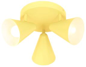 Lampa griesti Candellux Amor, E14, 3 x 40 W, dzeltena krās. / dzeltena krās.