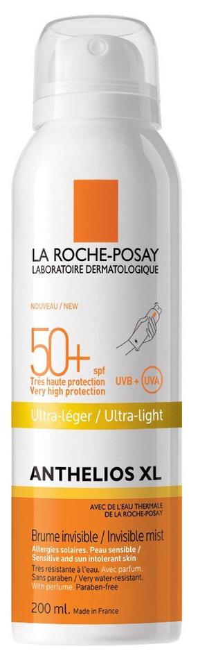 Izsmidzināms līdzeklis iedeguma kopšanai La Roche Posay Anthelios Invisible Mist Ultra Light SPF50, 200 ml