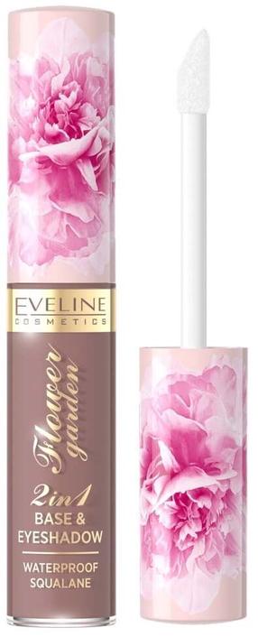 Тени для век Eveline Flower Garden, 6.5 мл, темно-коричневый цв. 3