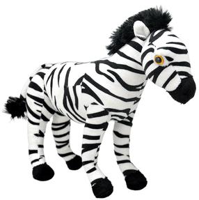 Плюшевая игрушка Wild Planet Zebra, белый цв./черный цв., 30 см
