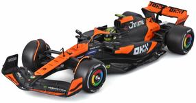 Rotaļlieta automašīna Bburago F1 McLaren MCL38 18-28033, 1:24, melna krās./oranža krās.