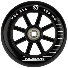 Priedas paspirtukams, ratukai Nijdam Stunt Scooter Wheel Set Spoked PP, juoda sp., 2 vnt.