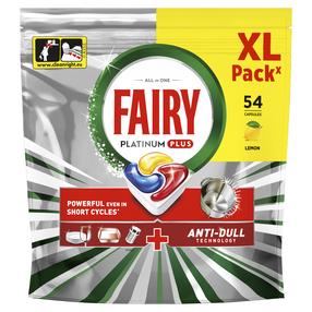 Trauku mazgājamās mašīnas kapsulas Fairy Platinum+ Allin1, 54 gab.