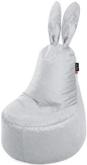 Sėdmaišis Mommy Rabbit Lune Velvet Fit, šviesiai pilka sp., 120 l