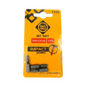 Биты для ударной отвертки Forte Tools BT03C-25TX20, TX20, 25 мм