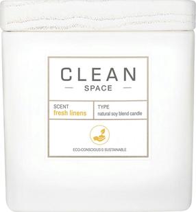 Žvakė, aromatinė Clean Space Fresh Linens, 227 g, balta sp.