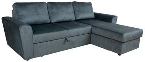 Kampinė sofa - lova Home4you Ingmar 15636, žalia sp., 242 x 168 cm x 92 cm