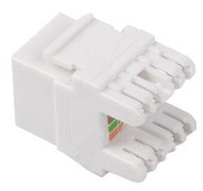 Modulis Lanberg Cat 6 UTP RJ45 - LSA 180°, balta sp.