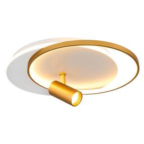 Šviestuvas lubų Opviq 4156-3-01, LED, 3000 °K, 1 x 51 W, balta sp. / aukso sp.