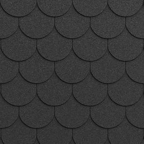 Bituminės čerpės Timbela B-BLACK, juoda sp.