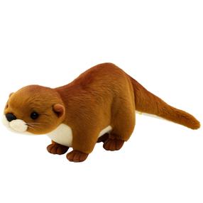 Pliušinis žaislas ūdra Lean Toys 22173, ruda sp., 10 cm