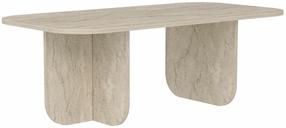 Kavos staliukas Kalune Design Becaj, travertine sp., 60 cm x 120 cm x 41.4 cm