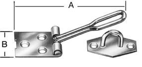 Slēdzenes cilpa Vorman, 10 cm x 3 cm