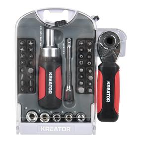 Antgalių rinkinys, rinkinys Kreator KRTH20010, HEX, 165 mm, 1/4"