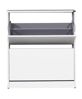 Batų spintelė Kalune Design SHC-520-BB-1, balta sp., 73 cm x 26 cm x 84 cm