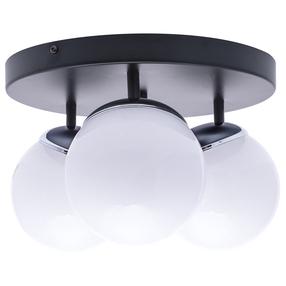Šviestuvas lubų Milagro Sfera MLP8874, E14, 3 x 40 W, balta sp. / juoda sp.