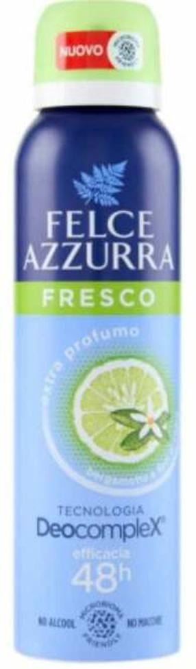 Kūno dezodorantas Felce Azzurra Fresco, 150 ml