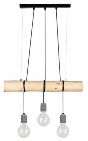 Светильник навесной Spot-Light Trabo, E27, 3 x 60 Вт, серый цв. / коричневый цв.