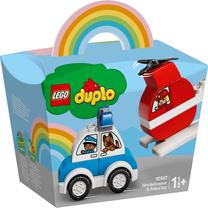 Konstruktorius LEGO® DUPLO® Mano pirmasis ugniagesių sraigtasparnis ir policijos automobilis 10957, 14 vnt.
