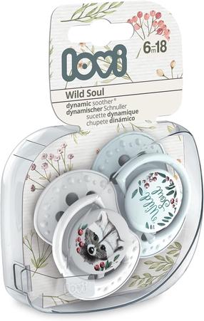 Čiulptukų rinkinys Lovi Dynamic Wild Soul, 0 mėn., žalia sp./pilka sp.