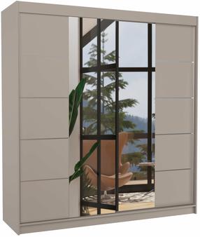 Шкаф ADRK Dalmatia, кашемир цв., 58 см x 200 см x 215 см, с зеркалом