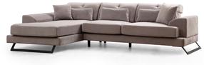 Kampinė sofa Hanah Home Frido 560ARE1222, šviesiai pilka sp., kairinė, 190 x 308 cm x 92 cm