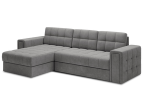Kampinė sofa - lova Blenvi Monolith 85, pilka sp., kairinė, 150 x 260 cm x 82 cm