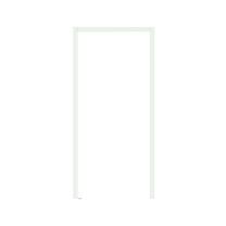 Durų apvadas Domoletti, 215 cm x 8 cm x 1 cm, balta sp.