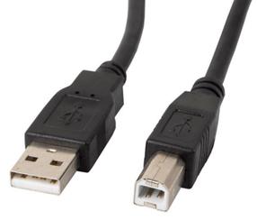 Vads Lanberg USB 2.0 A male, USB 2.0 B male, 5 m, melna krās.